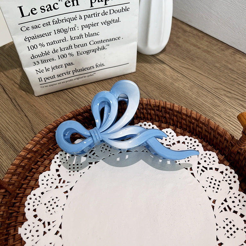 Wholesale Gradient Bow Hairpin Shark Grip Clip